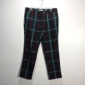 NEW Pacsun Joggers Plaid Drawstring Waist Large